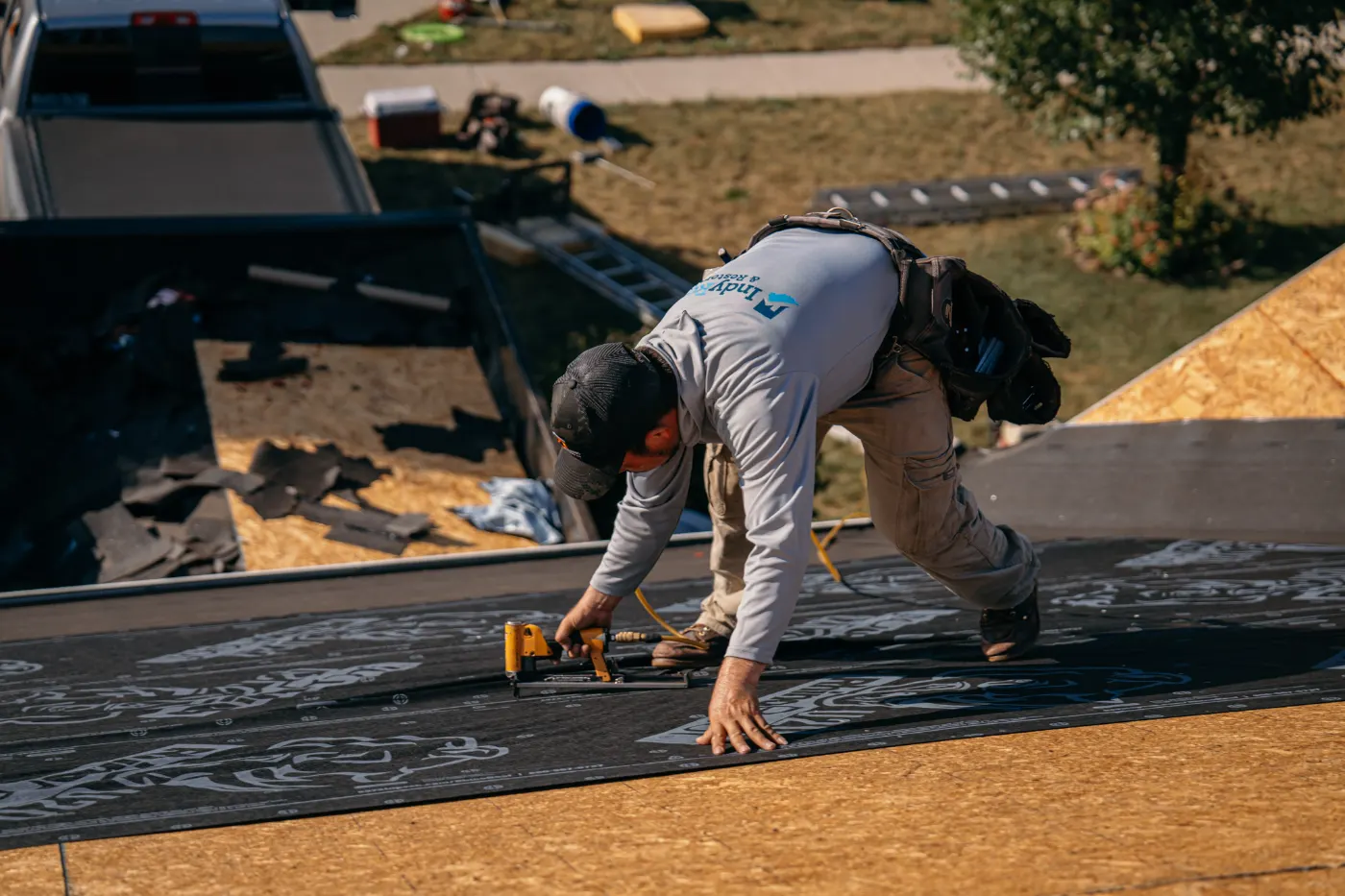 Commercial roof inspection documented in Mooreland
